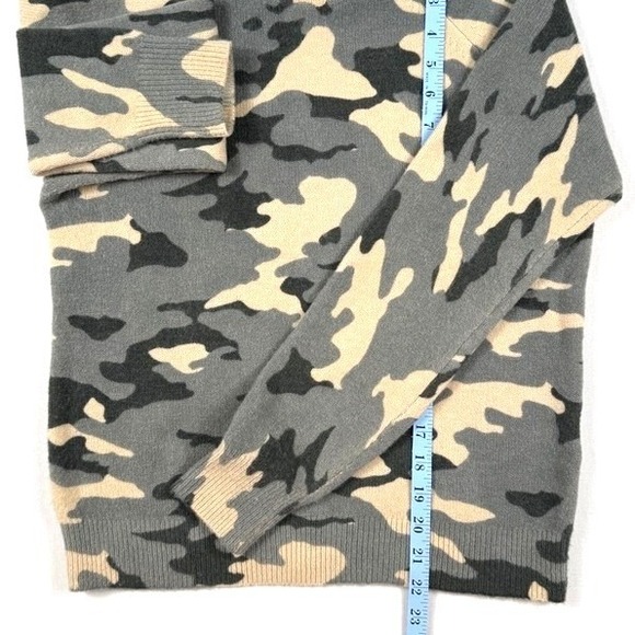 Banana Republic Soft Camouflage Mock Neck Sweater Size S Wool Blend Cabincore - Picture 4 of 7